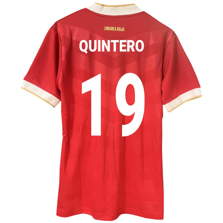 Kinderen Panama Alberto Quintero #19 Rood Thuisshirt Thuistenue 24-26 T-Shirt België