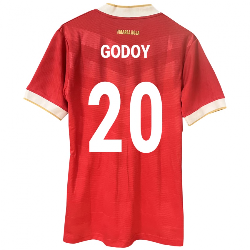 Kinderen Panama Aníbal Godoy #20 Rood Thuisshirt Thuistenue 24-26 T-Shirt België