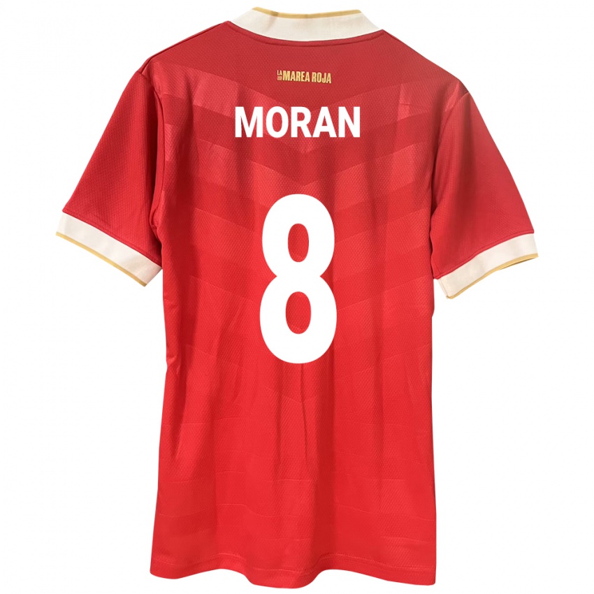 Enfant Maillot Panama Martín Morán #8 Rouge Tenues Domicile 24-26 T-Shirt Belgique