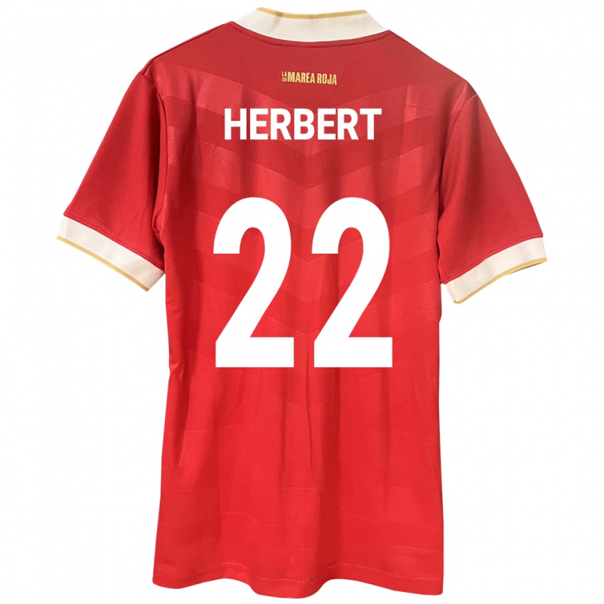 Kinderen Panama Antony Herbert #22 Rood Thuisshirt Thuistenue 24-26 T-Shirt België