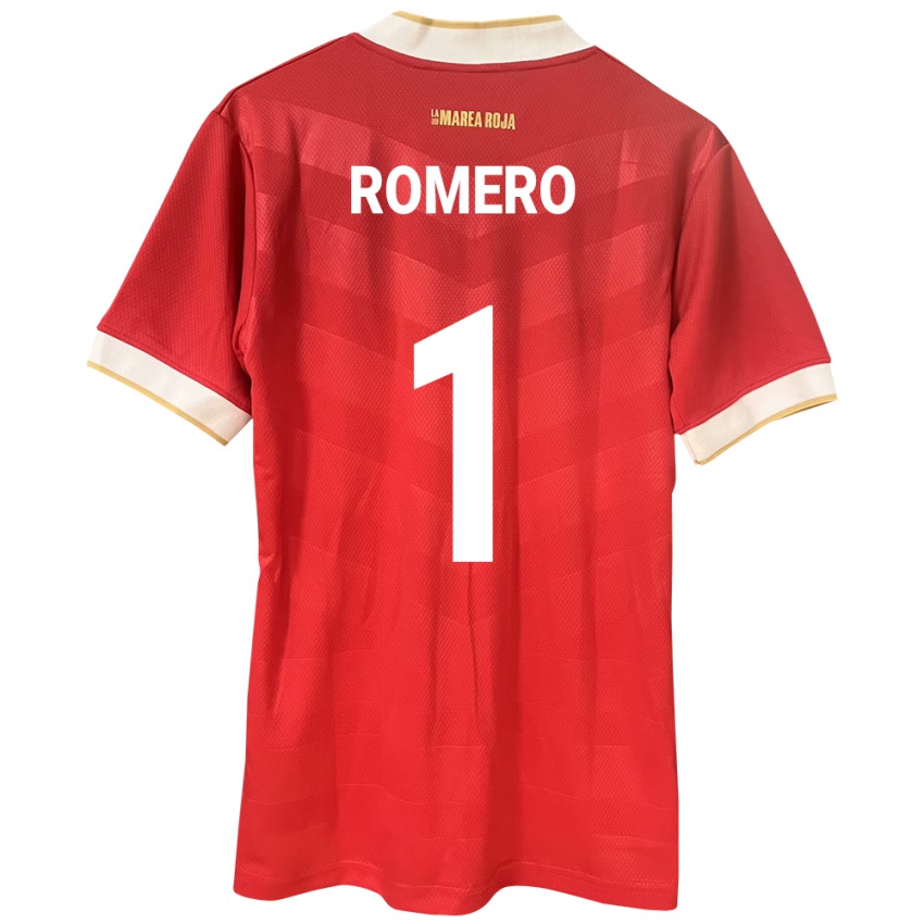 Kinderen Panama Manuel Romero #1 Rood Thuisshirt Thuistenue 24-26 T-Shirt België