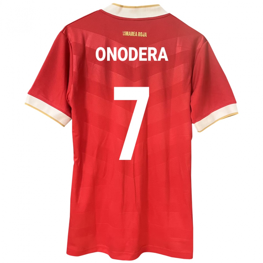 Kinder Panama Alison Onodera #7 Rot Heimtrikot Trikot 24-26 T-Shirt Belgien