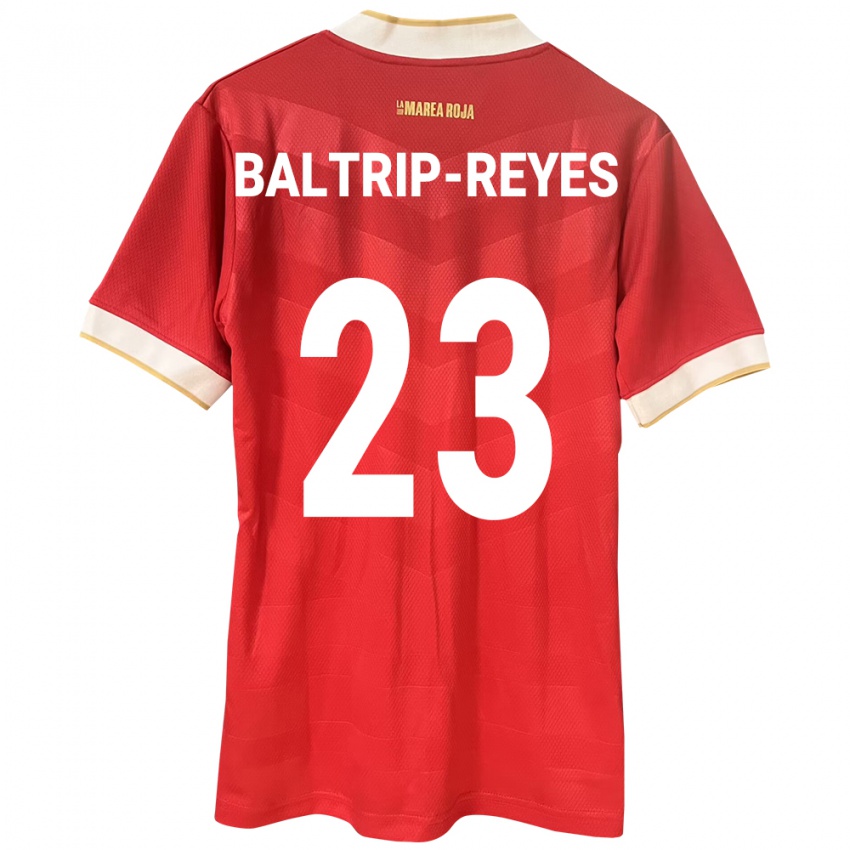 Kinderen Panama Carina Baltrip-Reyes #23 Rood Thuisshirt Thuistenue 24-26 T-Shirt België