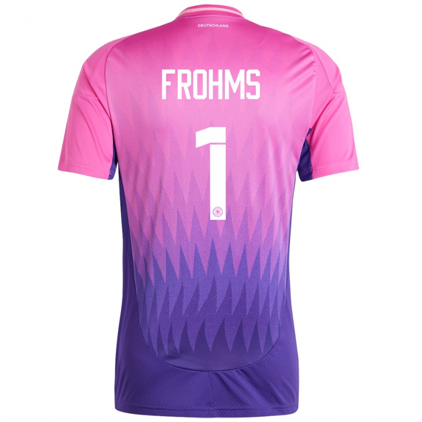 Enfant Maillot Allemagne Merle Frohms #1 Rose-Mauve Tenues Extérieur 24-26 T-Shirt Belgique