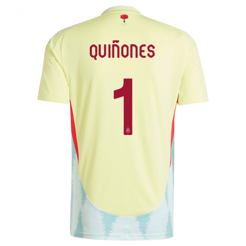 Kinderen Spanje Mariasun Quinones #1 Geel Uitshirt Uittenue 24-26 T-Shirt België