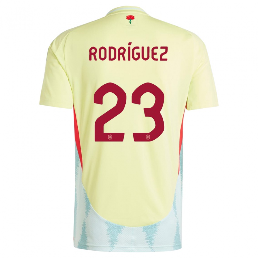 Kinderen Spanje Misa Rodriguez #23 Geel Uitshirt Uittenue 24-26 T-Shirt België