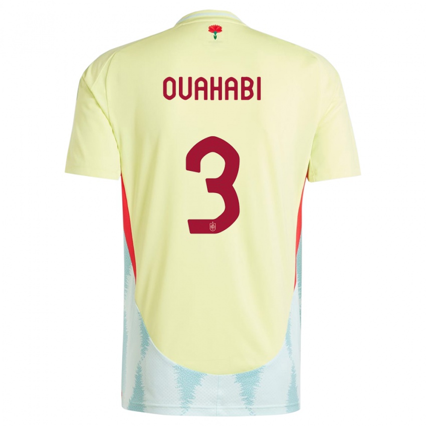 Kinderen Spanje Leila Ouahabi #3 Geel Uitshirt Uittenue 24-26 T-Shirt België