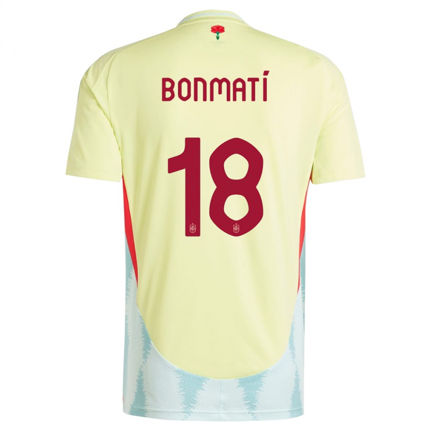 Kinderen Spanje Aitana Bonmati #18 Geel Uitshirt Uittenue 24-26 T-Shirt België