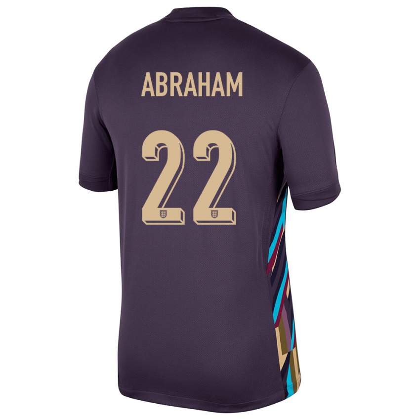 Enfant Maillot Angleterre Tammy Abraham #22 Raisins Noirs Tenues Extérieur 24-26 T-Shirt Belgique