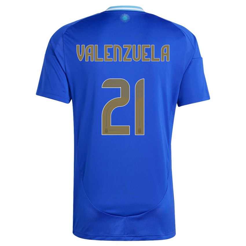 Kinderen Argentinië Fernando Valenzuela #21 Blauw Uitshirt Uittenue 24-26 T-Shirt België