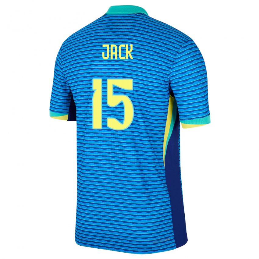 Kinderen Brazilië Fellipe Jack #15 Blauw Uitshirt Uittenue 24-26 T-Shirt België