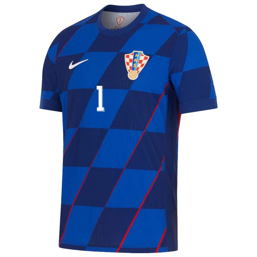 Enfant Maillot Croatie Tin Sajko #1 Bleu Tenues Extérieur 24-26 T-Shirt Belgique