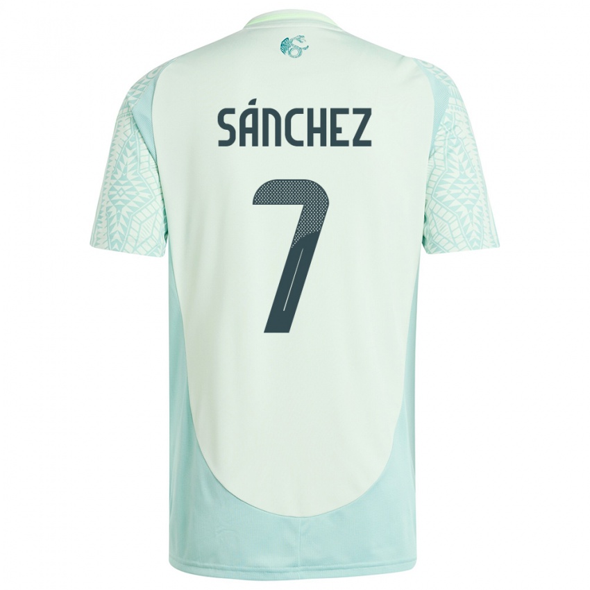 Enfant Maillot Mexique Maria Sanchez #7 Lin Vert Tenues Extérieur 24-26 T-Shirt Belgique
