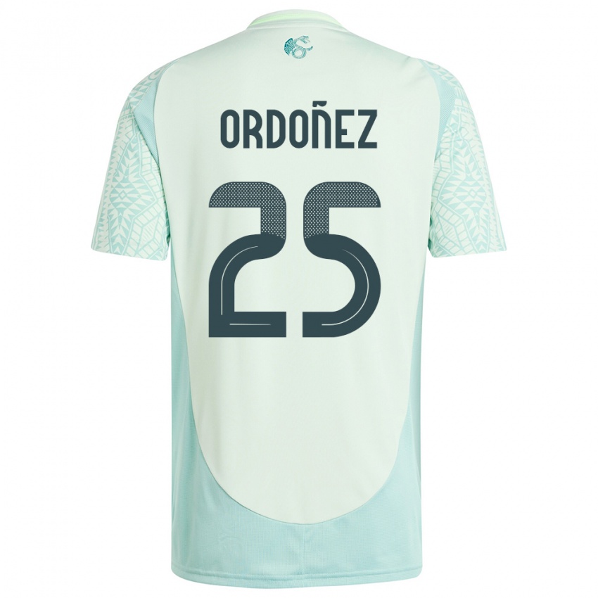 Enfant Maillot Mexique Diana Ordonez #25 Lin Vert Tenues Extérieur 24-26 T-Shirt Belgique