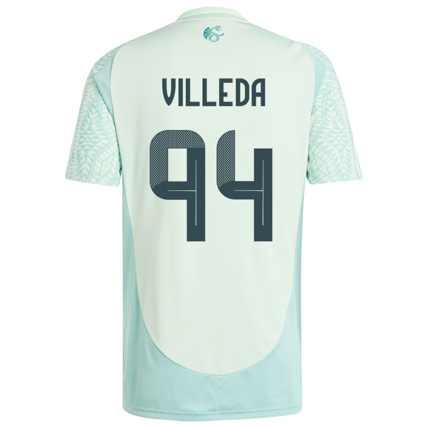 Kinderen Mexico Melany Villeda #94 Linnen Groen Uitshirt Uittenue 24-26 T-Shirt België