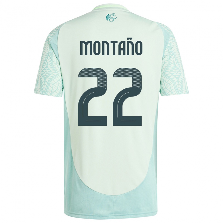 Kinderen Mexico Andres Montano #22 Linnen Groen Uitshirt Uittenue 24-26 T-Shirt België