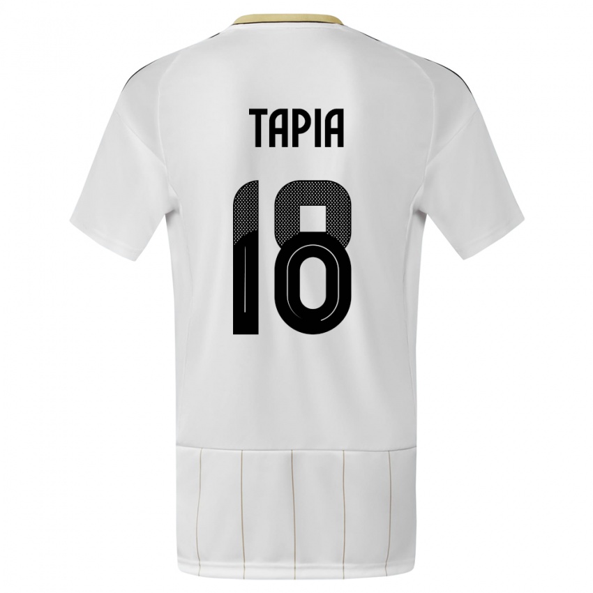 Kinderen Costa Rica Priscilla Tapia #18 Wit Uitshirt Uittenue 24-26 T-Shirt België