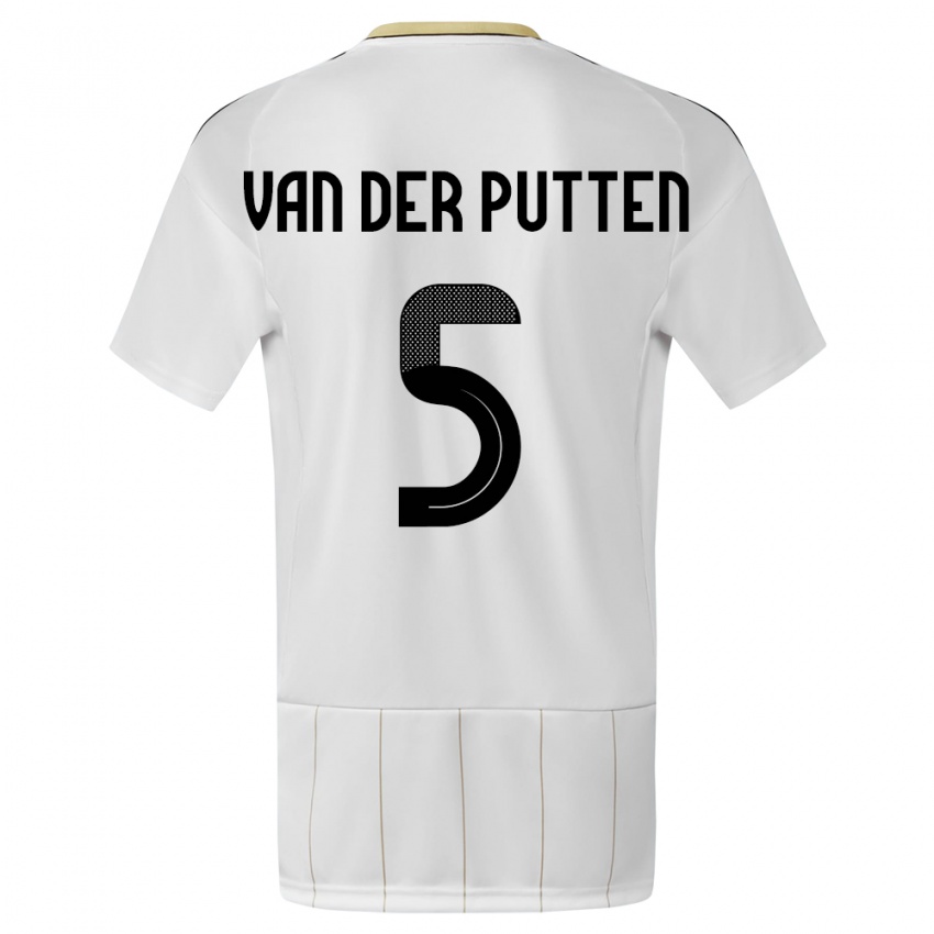 Kinderen Costa Rica Santiago Van Der Putten #5 Wit Uitshirt Uittenue 24-26 T-Shirt België