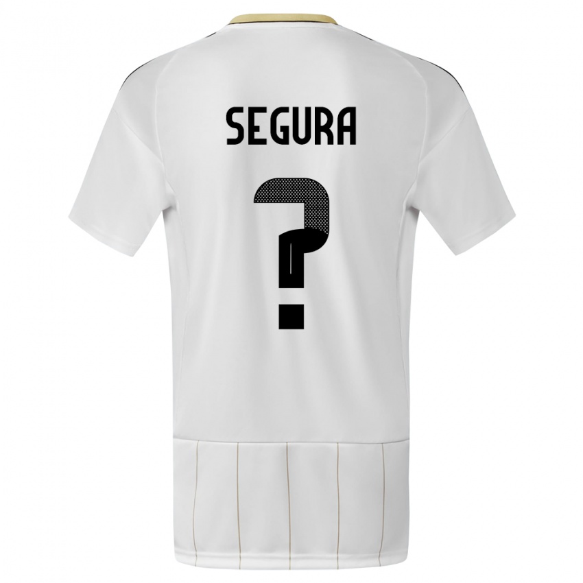 Enfant Maillot Costa Rica Oscar Segura #0 Blanc Tenues Extérieur 24-26 T-Shirt Belgique