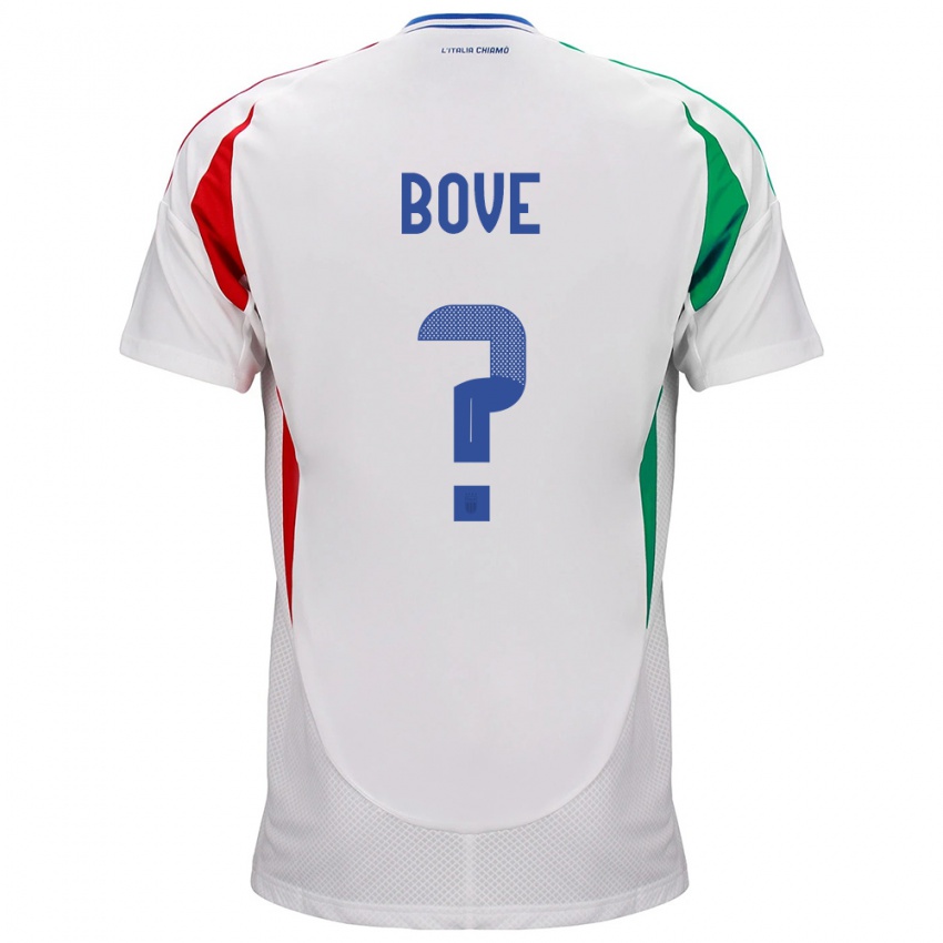 Enfant Maillot Italie Edoardo Bove #0 Blanc Tenues Extérieur 24-26 T-Shirt Belgique