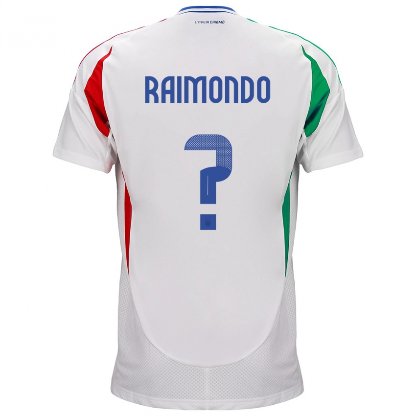 Enfant Maillot Italie Antonio Raimondo #0 Blanc Tenues Extérieur 24-26 T-Shirt Belgique