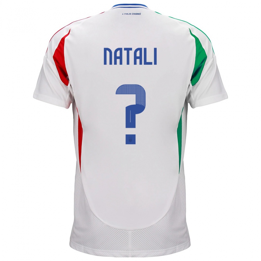 Enfant Maillot Italie Andrea Natali #0 Blanc Tenues Extérieur 24-26 T-Shirt Belgique