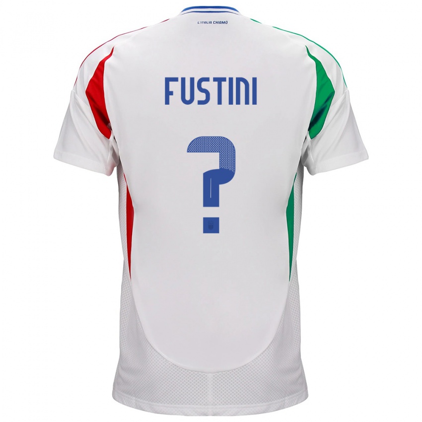 Enfant Maillot Italie Kevin Fustini #0 Blanc Tenues Extérieur 24-26 T-Shirt Belgique