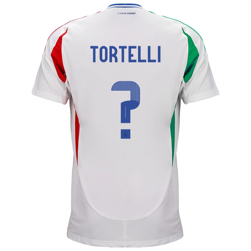 Enfant Maillot Italie Alice Tortelli #0 Blanc Tenues Extérieur 24-26 T-Shirt Belgique