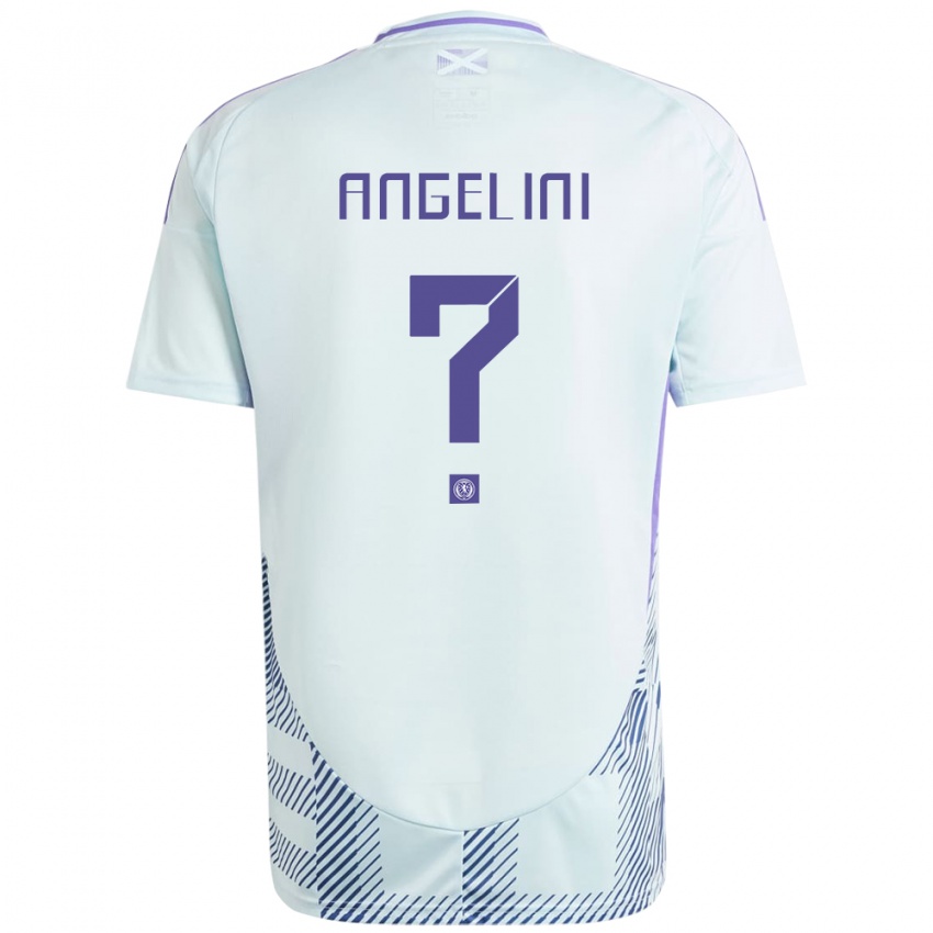 Kinderen Schotland Vincent Angelini #0 Licht Mintblauw Uitshirt Uittenue 24-26 T-Shirt België