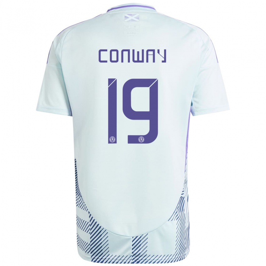 Kinderen Schotland Tommy Conway #19 Licht Mintblauw Uitshirt Uittenue 24-26 T-Shirt België