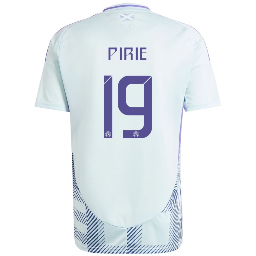 Kinderen Schotland Lewis Pirie #19 Licht Mintblauw Uitshirt Uittenue 24-26 T-Shirt België