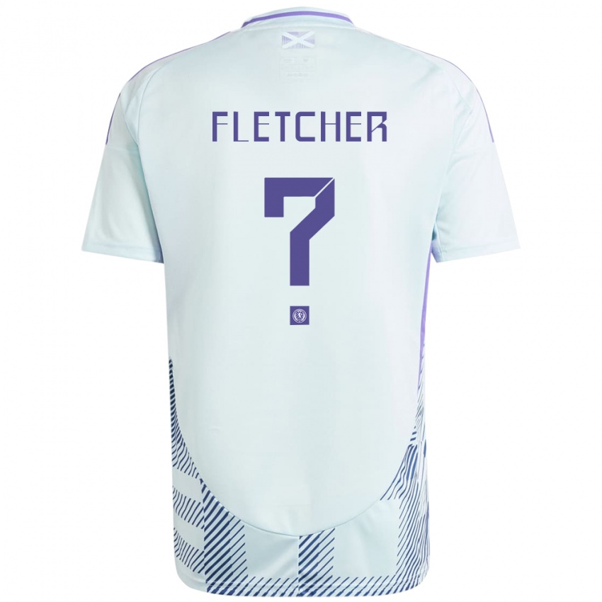 Kinderen Schotland Tyler Fletcher #0 Licht Mintblauw Uitshirt Uittenue 24-26 T-Shirt België