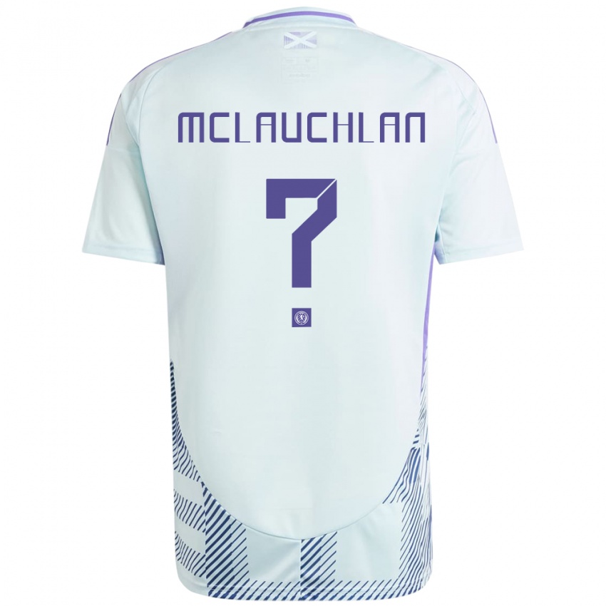 Kinderen Schotland Rachel Mclauchlan #0 Licht Mintblauw Uitshirt Uittenue 24-26 T-Shirt België