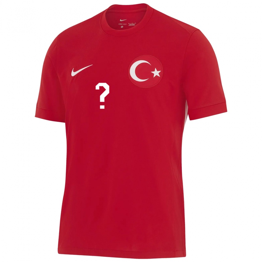 Kinder Türkei Hasan Mert Tuncel #0 Rot Auswärtstrikot Trikot 24-26 T-Shirt Belgien