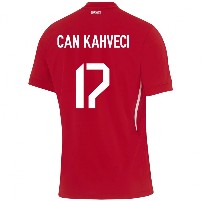 Enfant Maillot Turquie İrfan Can Kahveci #17 Rouge Tenues Extérieur 24-26 T-Shirt Belgique