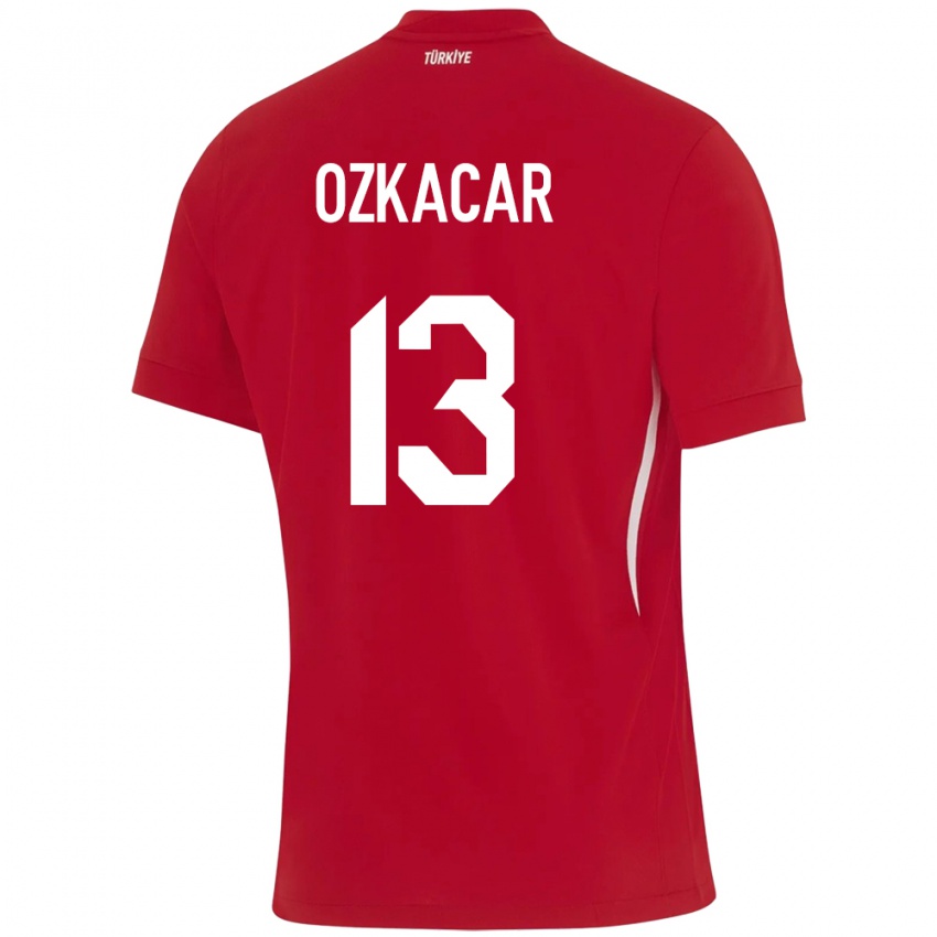 Enfant Maillot Turquie Cenk Özkacar #13 Rouge Tenues Extérieur 24-26 T-Shirt Belgique