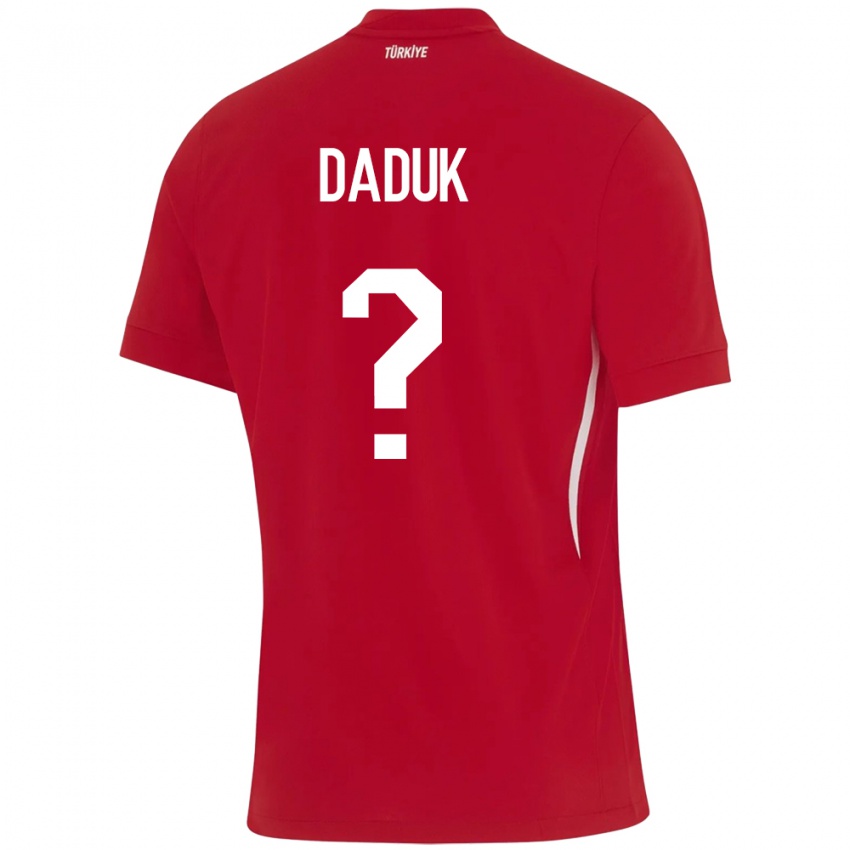 Kinderen Turkije Emir Dadük #0 Rood Uitshirt Uittenue 24-26 T-Shirt België