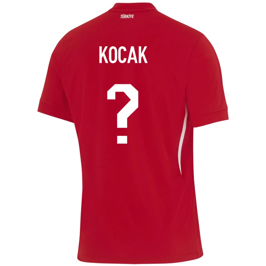 Kinderen Turkije Furkan Koçak #0 Rood Uitshirt Uittenue 24-26 T-Shirt België