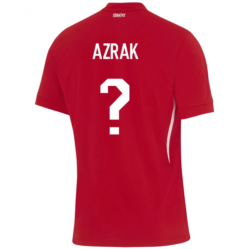 Kinder Türkei Yunus Azrak #0 Rot Auswärtstrikot Trikot 24-26 T-Shirt Belgien