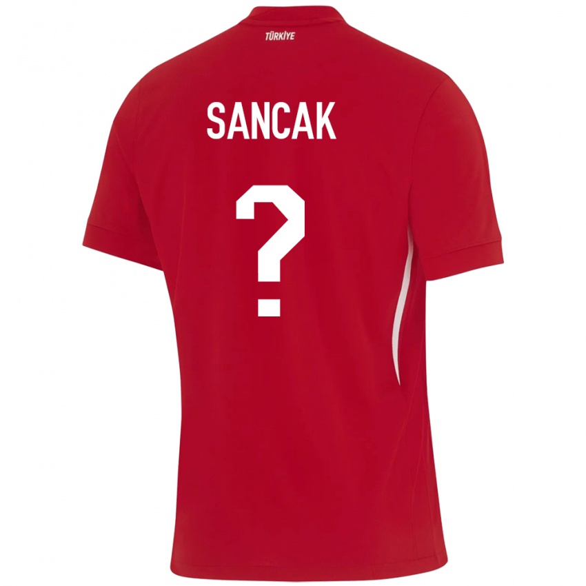 Kinder Türkei Tolga Sancak #0 Rot Auswärtstrikot Trikot 24-26 T-Shirt Belgien