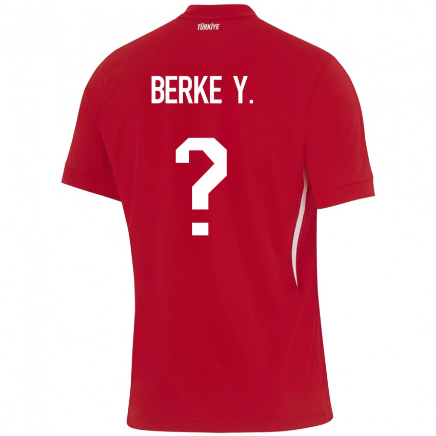 Enfant Maillot Turquie Berke Yıldırım #0 Rouge Tenues Extérieur 24-26 T-Shirt Belgique