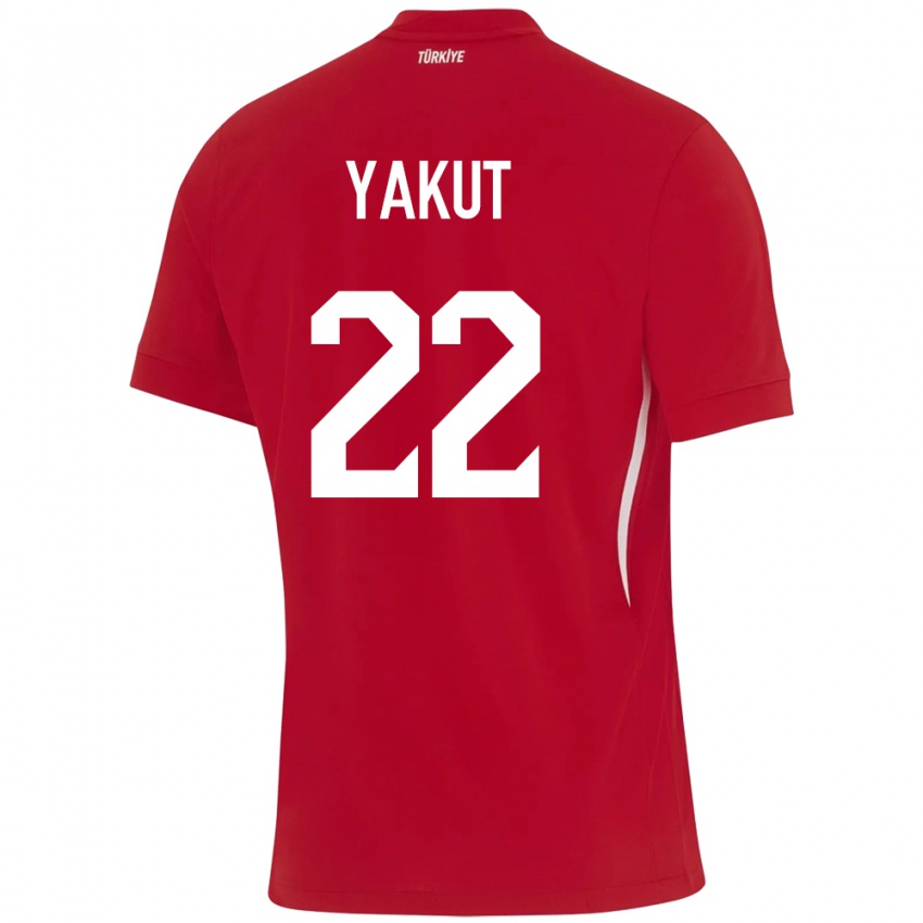 Kinder Türkei Narin Yakut #22 Rot Auswärtstrikot Trikot 24-26 T-Shirt Belgien