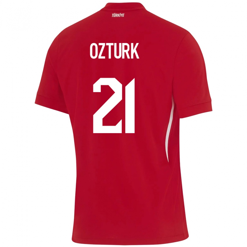 Kinderen Turkije Melike Öztürk #21 Rood Uitshirt Uittenue 24-26 T-Shirt België