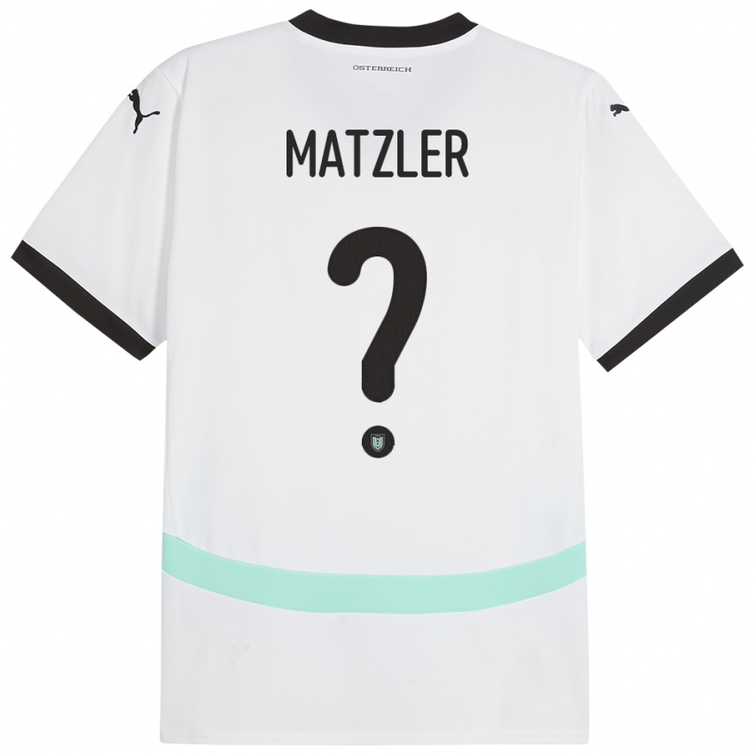 Kinderen Oostenrijk Leo Mätzler #0 Wit Uitshirt Uittenue 24-26 T-Shirt België