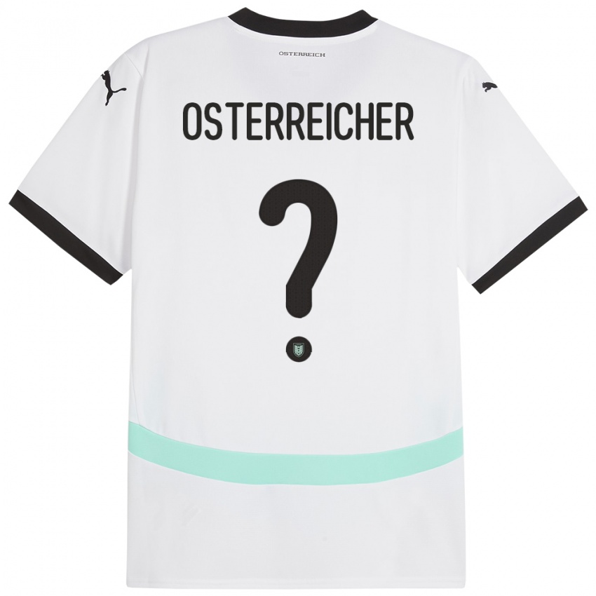 Kinderen Oostenrijk Marijan Österreicher #0 Wit Uitshirt Uittenue 24-26 T-Shirt België