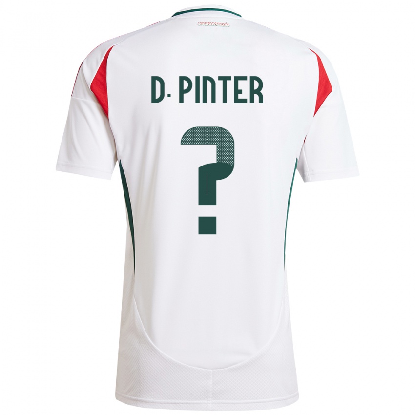 Kinder Ungarn Daniel Pinter #0 Weiß Auswärtstrikot Trikot 24-26 T-Shirt Belgien