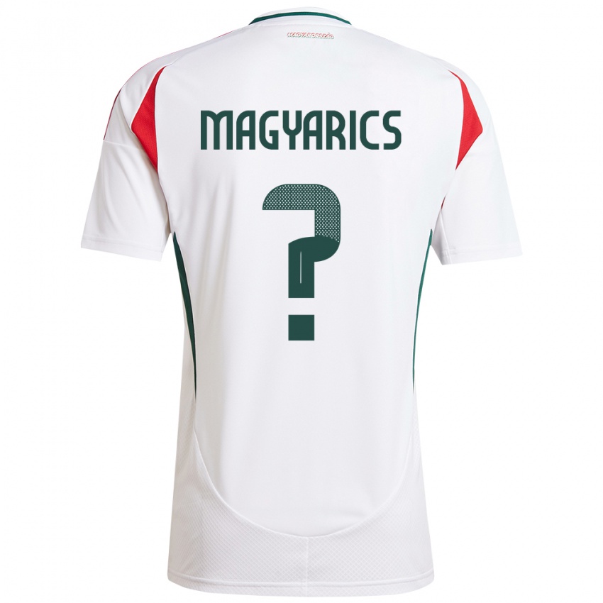 Kinderen Hongarije Erik Magyarics #0 Wit Uitshirt Uittenue 24-26 T-Shirt België