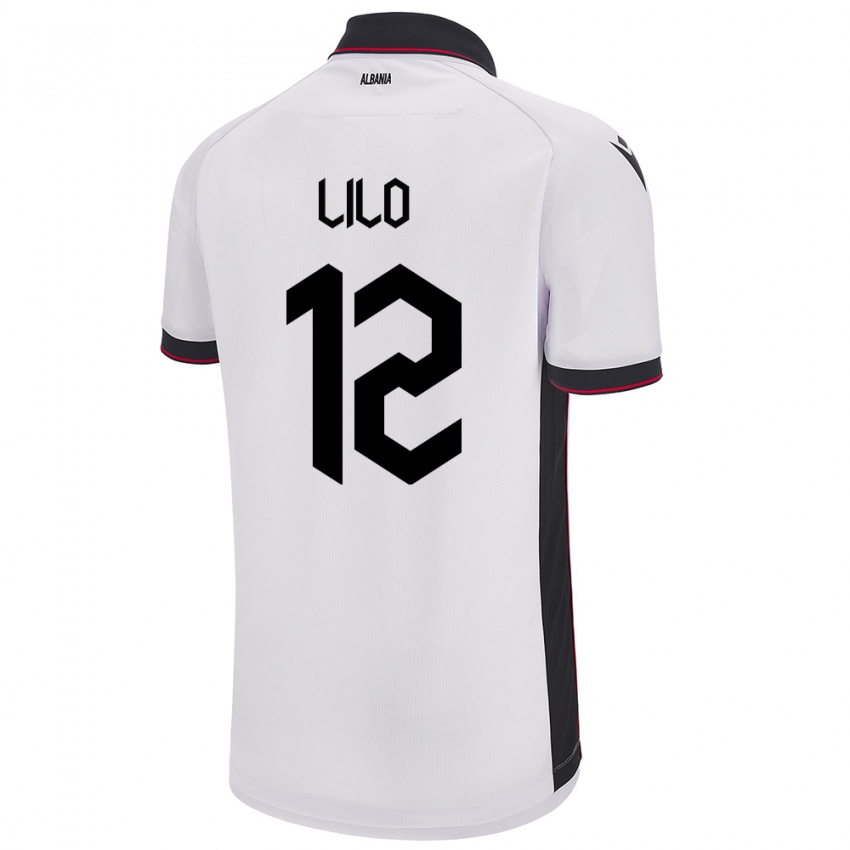 Kinderen Albanië Klidman Lilo #12 Wit Uitshirt Uittenue 24-26 T-Shirt België