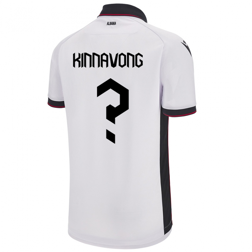 Kinder Albanien Jordan Kinnavong #0 Weiß Auswärtstrikot Trikot 24-26 T-Shirt Belgien