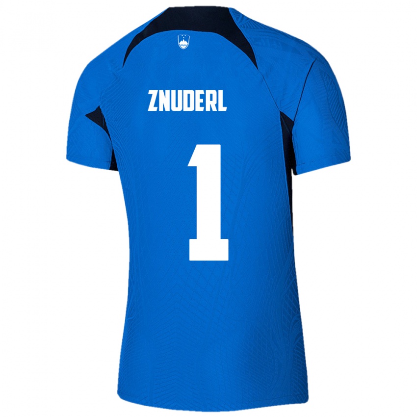 Kinderen Slovenië Tai Znuderl #1 Blauw Uitshirt Uittenue 24-26 T-Shirt België